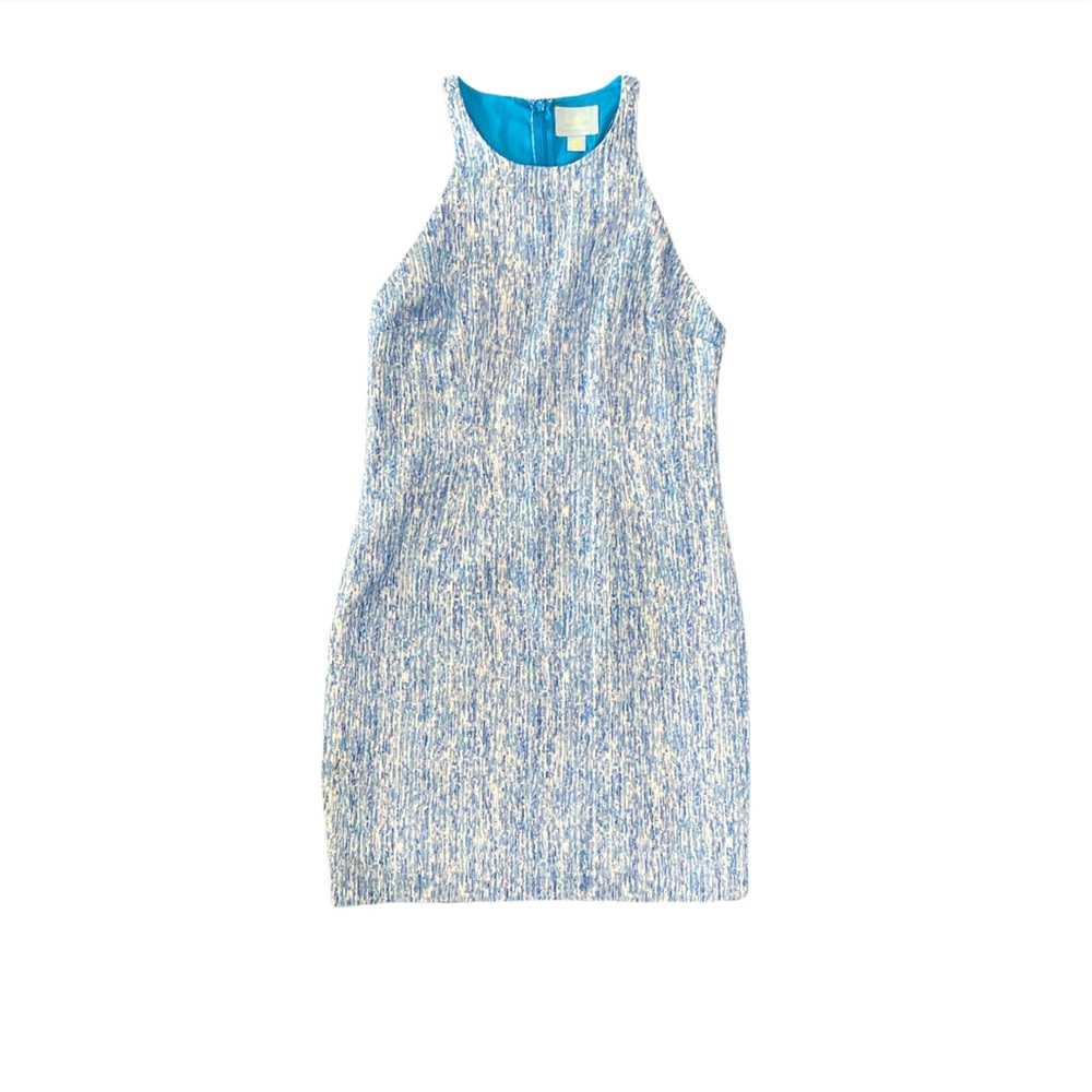 Cece by Cynthia Steffe sleeveless racerback dress blue sz 10
